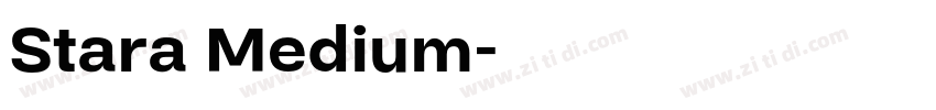Stara Medium字体转换